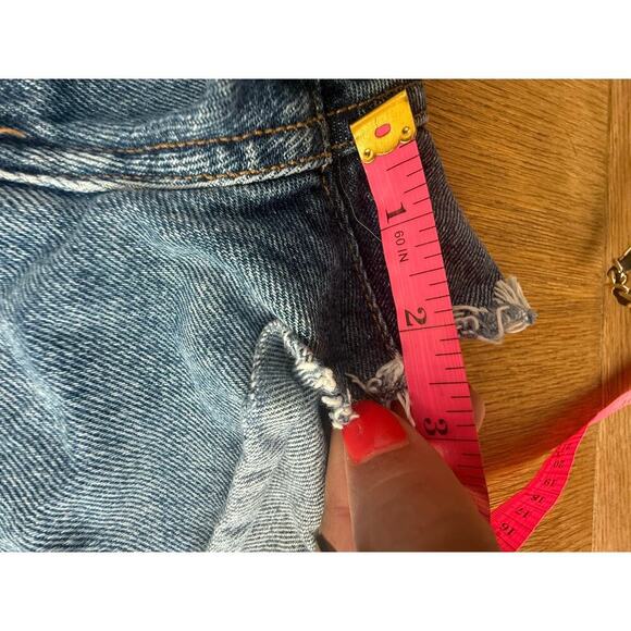 Agolde Parker Vintage Cutoff Shorts in low key Size 26 5 button fly denim - Picture 5 of 13